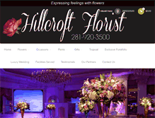 Tablet Screenshot of hillcroftflorist.com